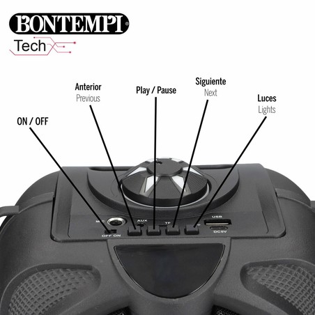 Equipo sonido niños portátil Bontempi, ideal para fiestas y juegos