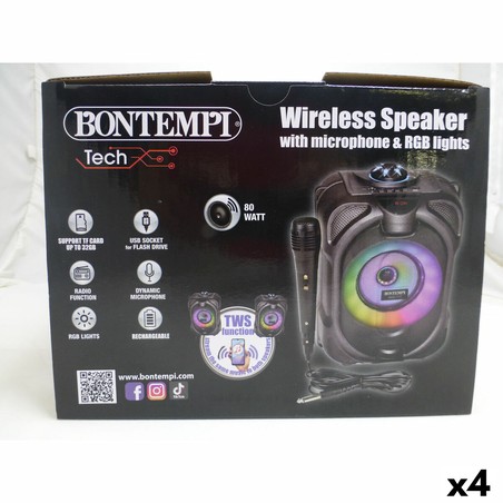 Altavoz karaoke con batería recargable, horas de entretenimiento
