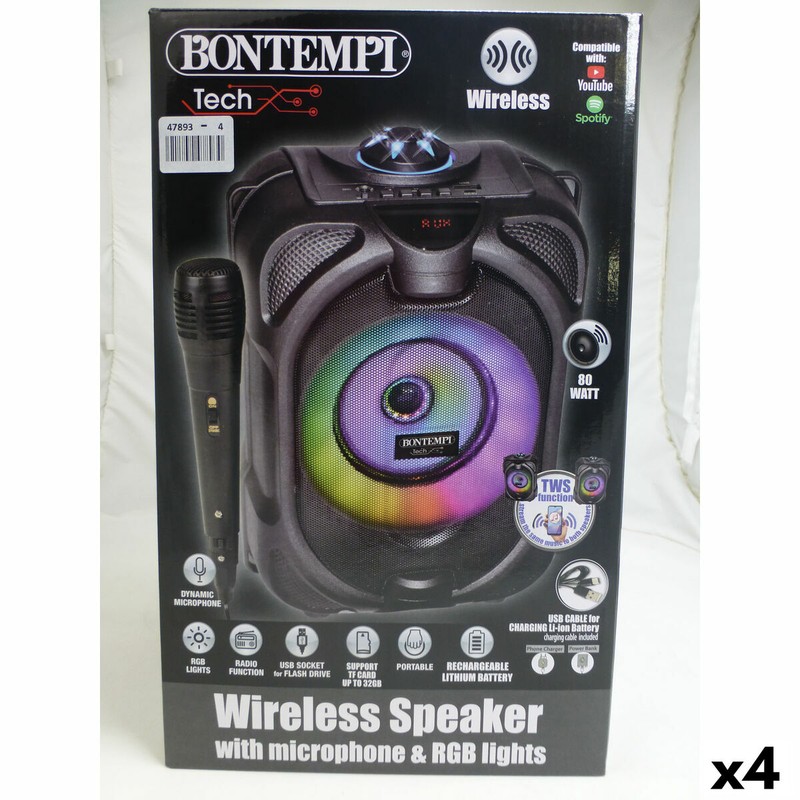 Bontempi altavoz con micrófono, para pequeños cantantes