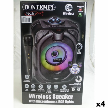 Bontempi altavoz con micrófono, para pequeños cantantes