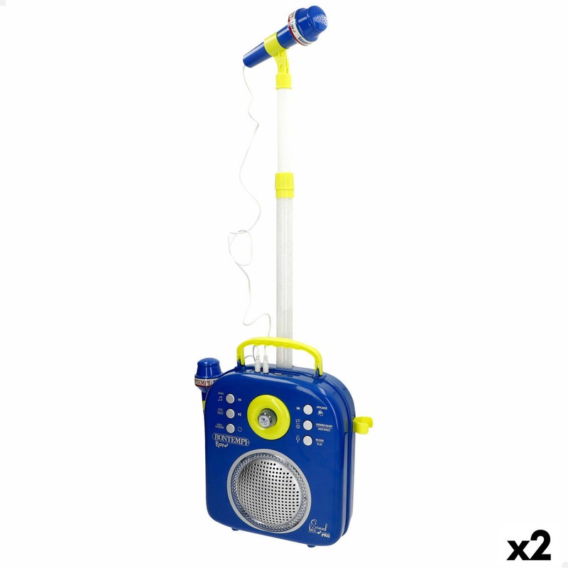altavoz karaoke infantil bontempi con microfonos