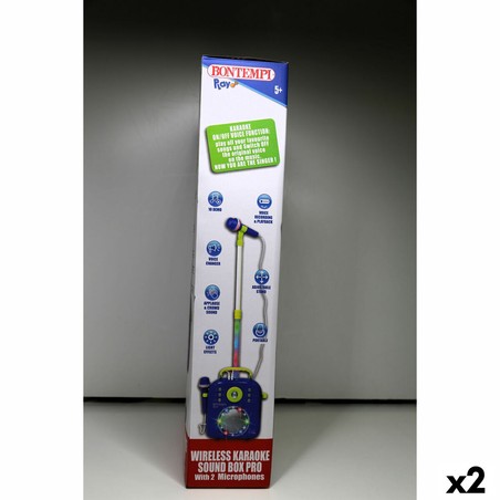 bontempi altavoz karaoke con conectividad mp3
