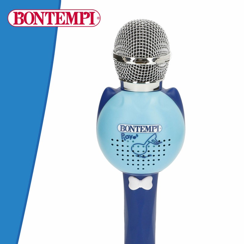 Micrófono inalámbrico niños azul, ideal para fiestas