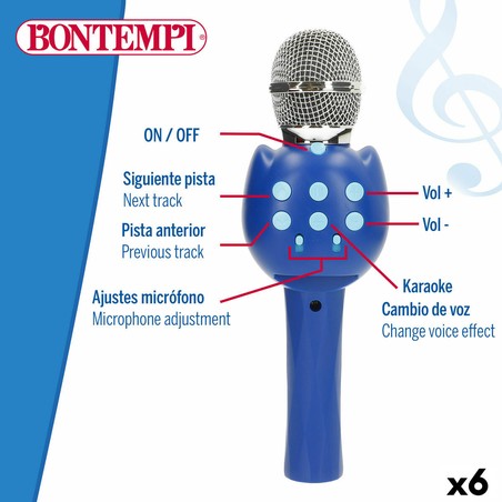 Niña cantando con Micrófono Karaoke Infantil Bontempi