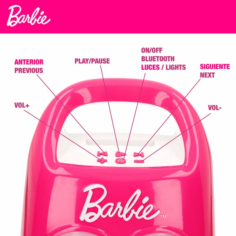 Altavoz karaoke infantil con conexión Bluetooth y ranura para móvil