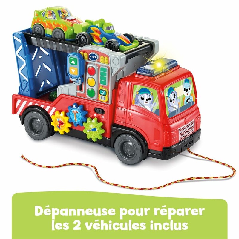 Plástico multicolor: Detalle de los materiales del Camión Vtech Baby.