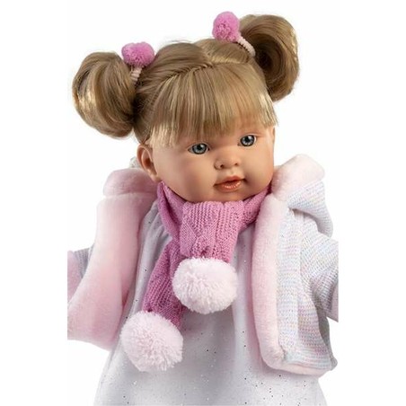 Regalo perfecto para niñas +3 años: Muñeca que llora de verdad de Llorens en su caja.