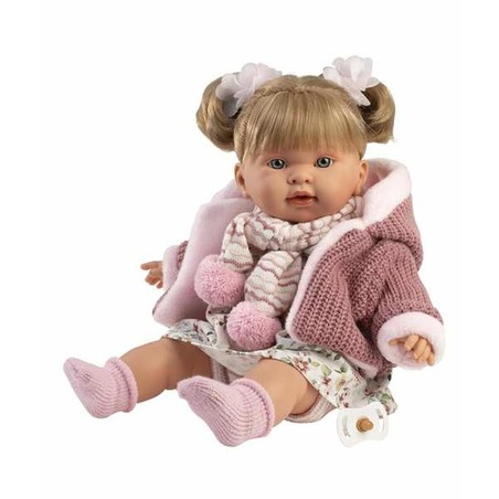 Muñeca interactiva niños Llorens, cuerpo de tela suave