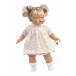 Muñeca bebé Llorens Roberta llorona con chupete