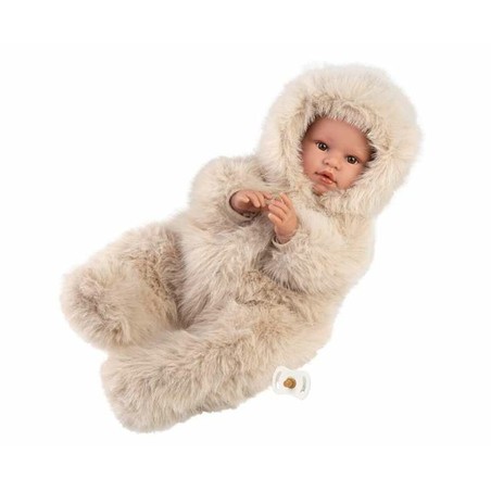 Muñeca bebé llorona Llorens Leo 45 cm con buzo de peluche