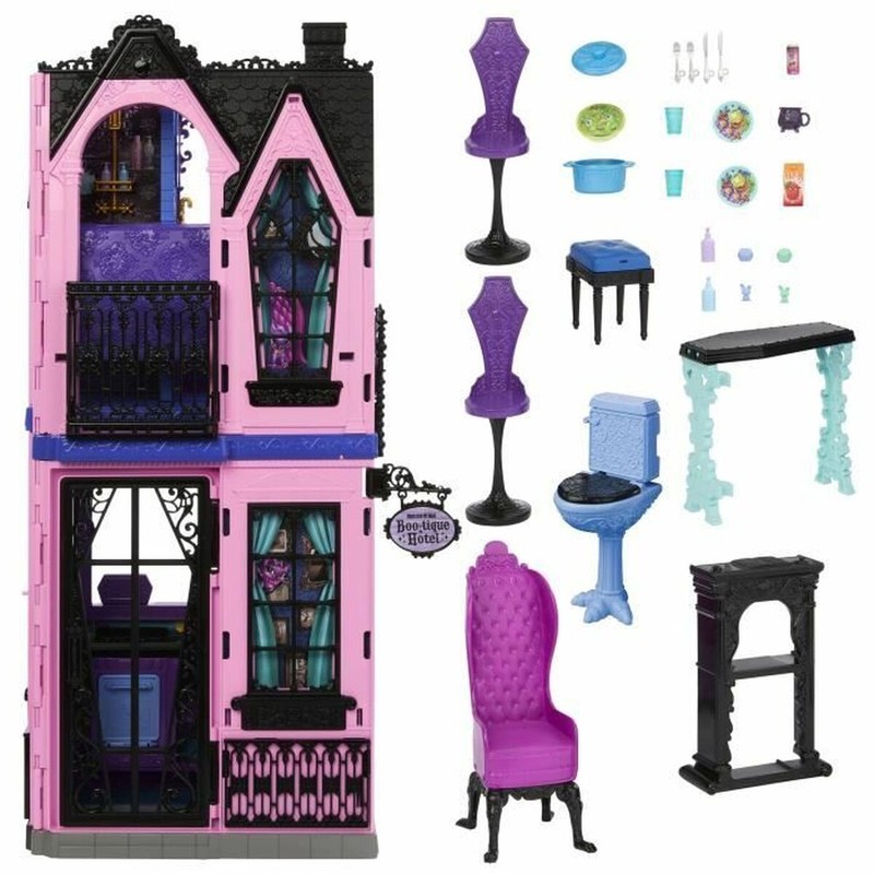 Juguetes construcción niños: Casa de Muñecas Monster High Hotel Boo-Tick