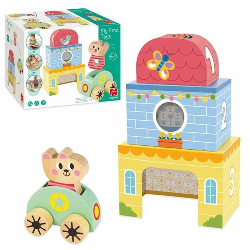 Juego de manualidades niños Goula de madera para desarrollo