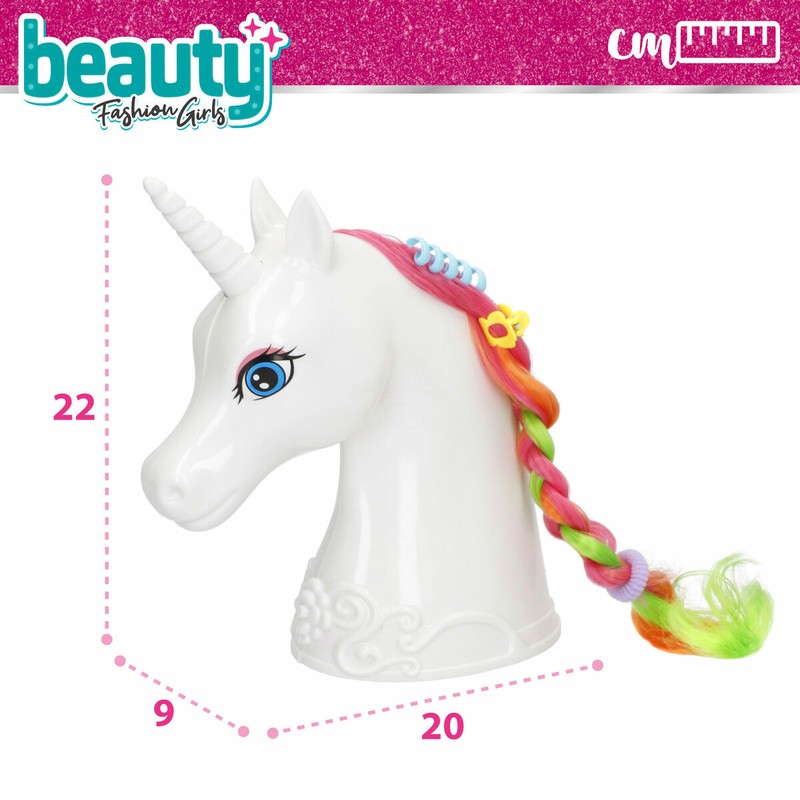 Muñeca Peinar Unicornio con cepillo y decoraciones