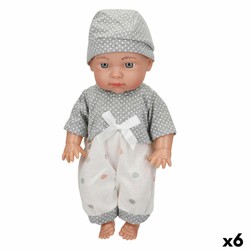 Muñeco Bebé Hablador con ropita de lunares y gorrito a juego