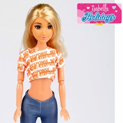 Muñeca con scooter Isabella juego de rol infantil 2