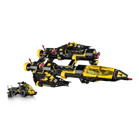 Vista lateral del LEGO 10355 Blacktron Renegade