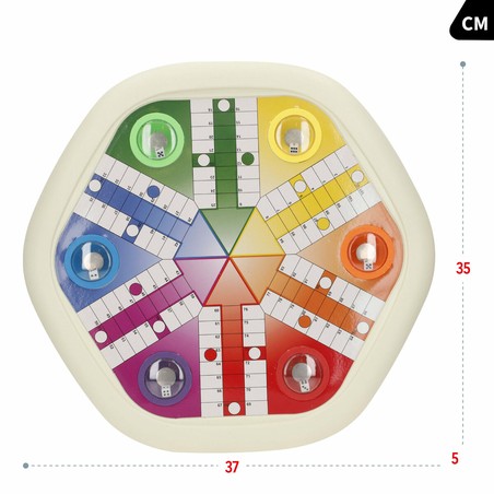 Juego de mesa 2 en 1 familiar portátil