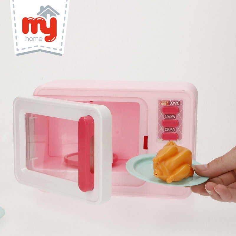 Juego de cocina infantil realista con luz y sonido