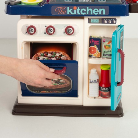 Cocinita con accesorios My Colors, grifo de agua real y más de 30 piezas