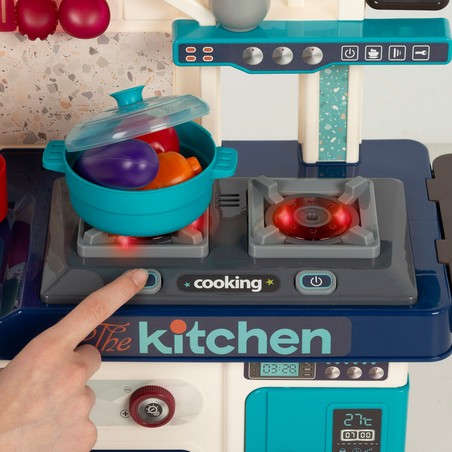 Juego de cocina para niños: Cocina de juguete My Colors con horno y frigorífico