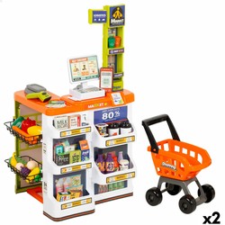 Supermercado de juguete My Home completo con caja registradora y carrito