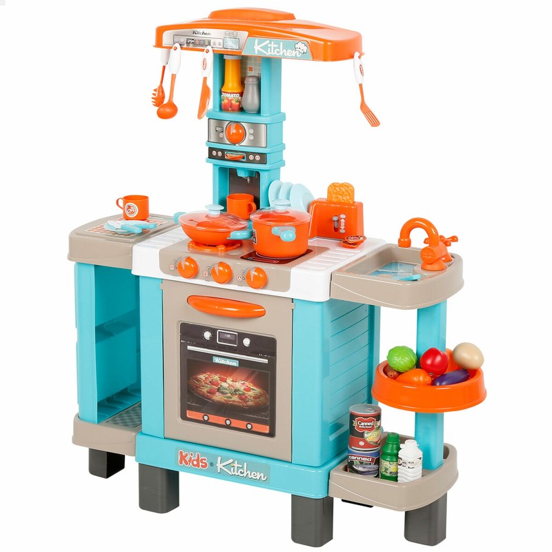 Juego simbólico cocina: vista general del set de juego.