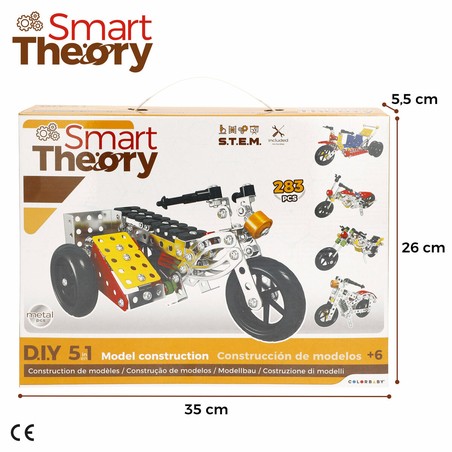 Bloques construcción infantiles: Niños montando moto deportiva