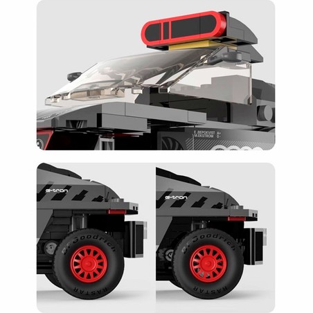Set construcción educativo Audi RS Q e-tron, réplica detallada para niños
