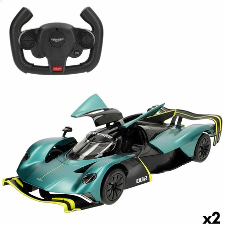 Coche juguete niños Aston Martin radiocontrol verde 1:14