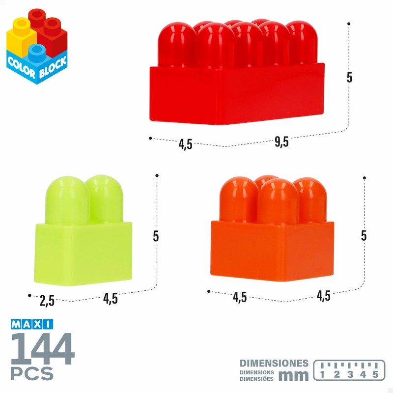 Bloques apilables bebé de colores brillantes