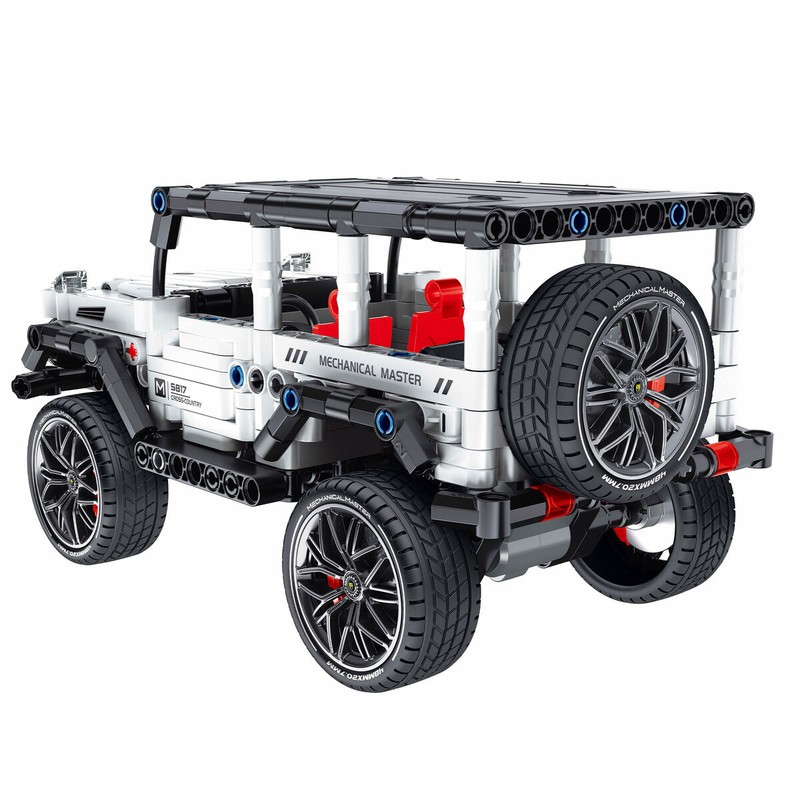 Set construcción educativo - Detalles del coche todoterreno y piezas
