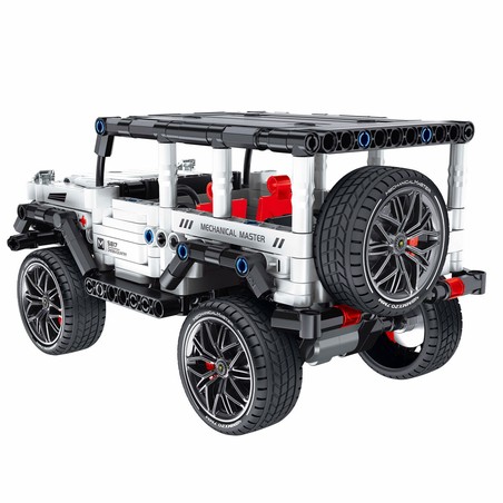 Set construcción educativo - Detalles del coche todoterreno y piezas