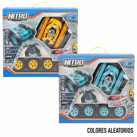 Coche teledirigido transformable con ruedas y orugas