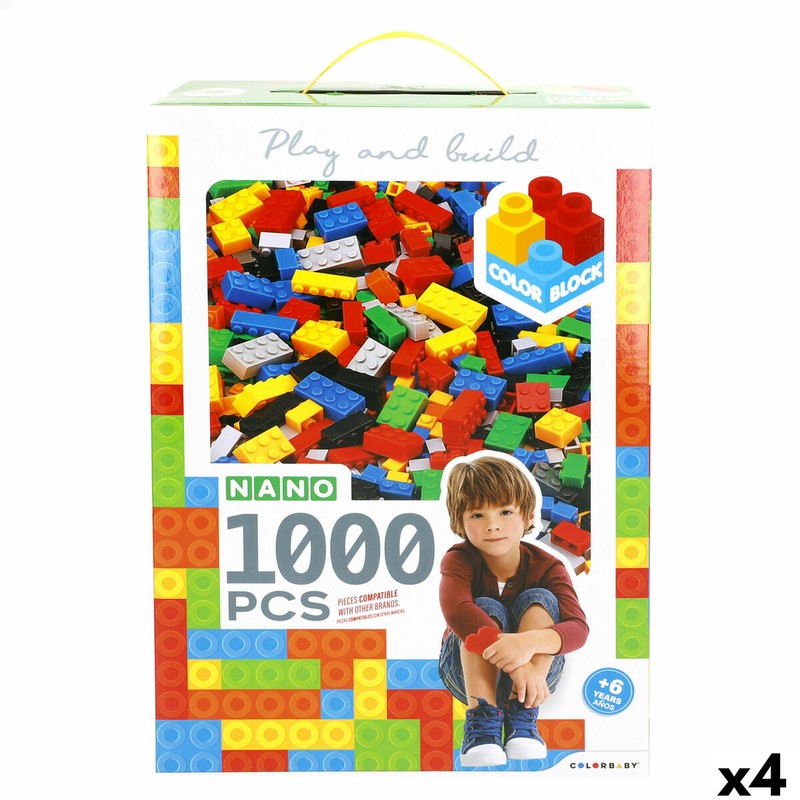 Juguetes construcción niños - Set 1000 piezas Nano Color Block