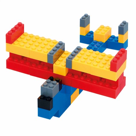 Bloques construcción infantiles multicolor con caja organizadora