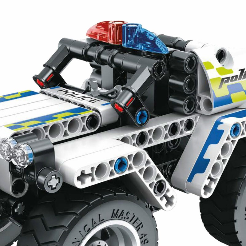 Bloques construcción infantiles set policial 199 piezas
