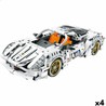 Juguetes construcción niños: coche deportivo pull-back montado
