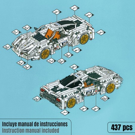 Coche de construcción para niños: manual de instrucciones paso a paso