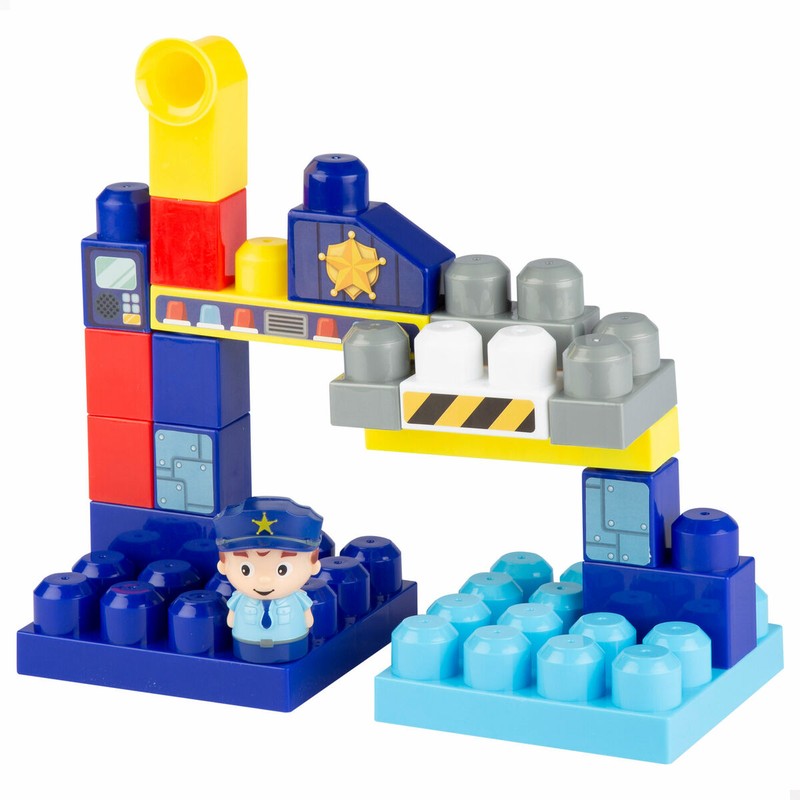 Bloques de plástico seguros: juego de comisaría multicolor
