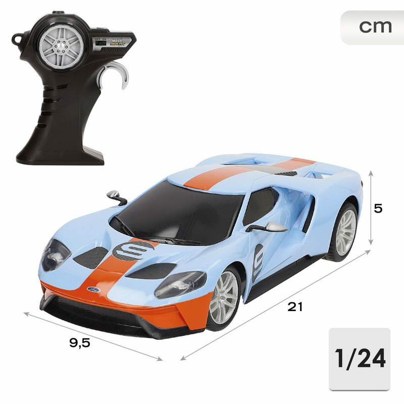 Ford GT juguete radiocontrol detalle ruedas y diseño aerodinámico