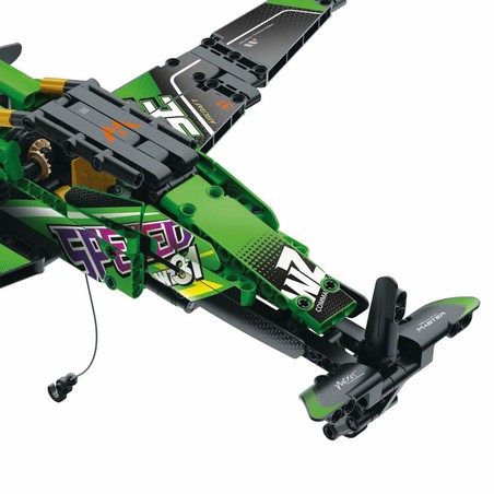 Bloques construcción infantiles - Detalle piezas avión
