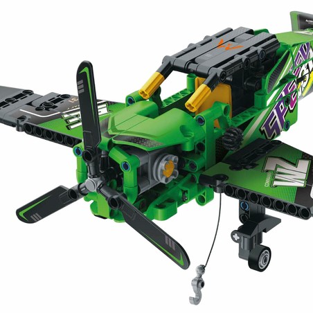 Set construcción educativo - Niño jugando con avión