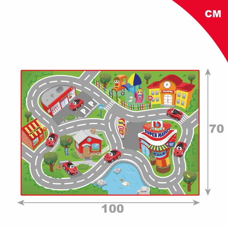 Playset Ferrari: coche y alfombra de juego educativo
