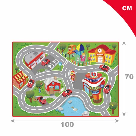 Playset Ferrari: coche y alfombra de juego educativo