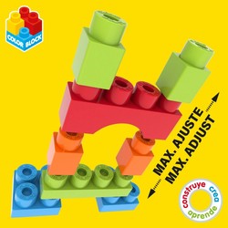 Juguetes construcción niños Color Block apilando piezas 2