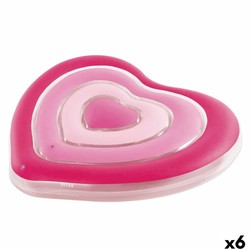 Colchoneta hinchable corazón Intex para verano