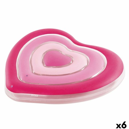 Colchoneta hinchable corazón Intex para verano