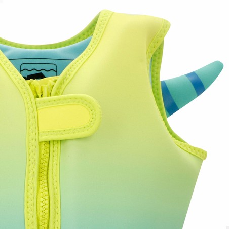 Chaleco flotabilidad infantil de neopreno con divertido diseño de monstruo.