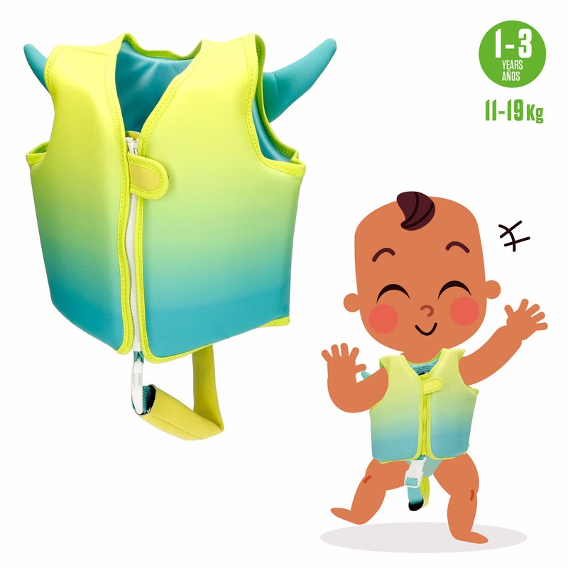 Chaleco natación bebé AquaSport, ideal para primeros chapuzones.