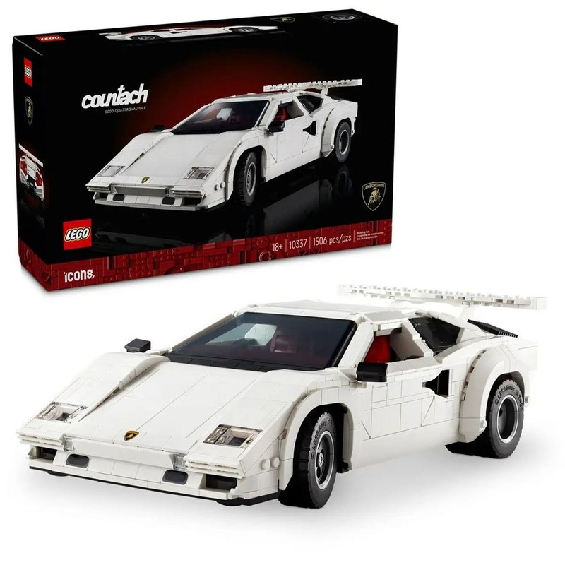 Lego ICONS Lamborghini Countach 5000 QV, set de construcción para adultos